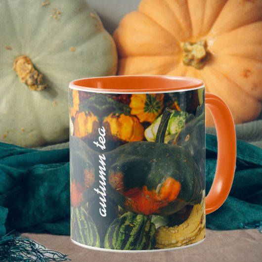 Mug Coloré squash d'automne et citrouille