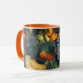 Mug Coloré squash d'automne et citrouille (Devant gauche)