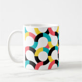 Mug Coloré, tendance, gai, fun moderne géométrique (Gauche)