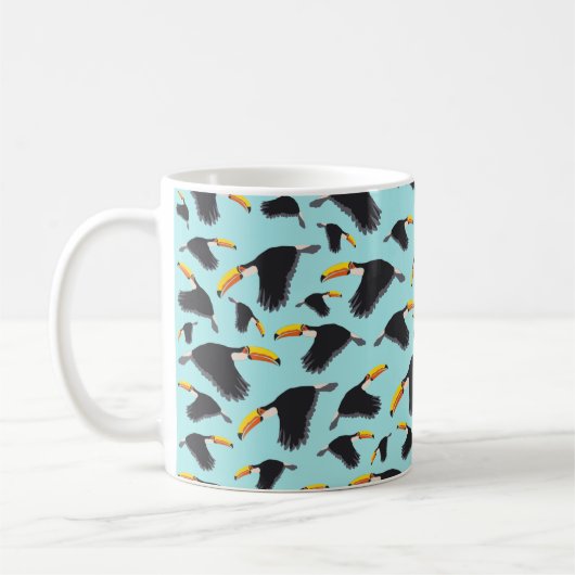 Mug Coloré Toucan Tropical Bird Motif (Gauche)