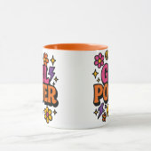 Mug Colorée Retro Girl Power (Centre)