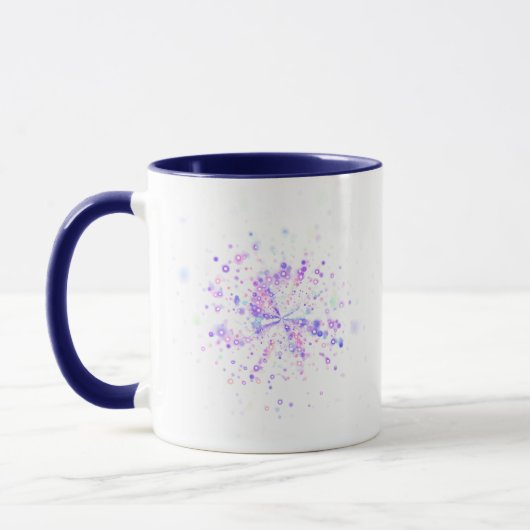 Mug Colorful Abstract Neon Splash (Gauche)