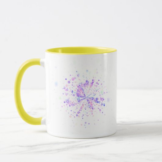 Mug Colorful Abstract Neon Splash (Gauche)