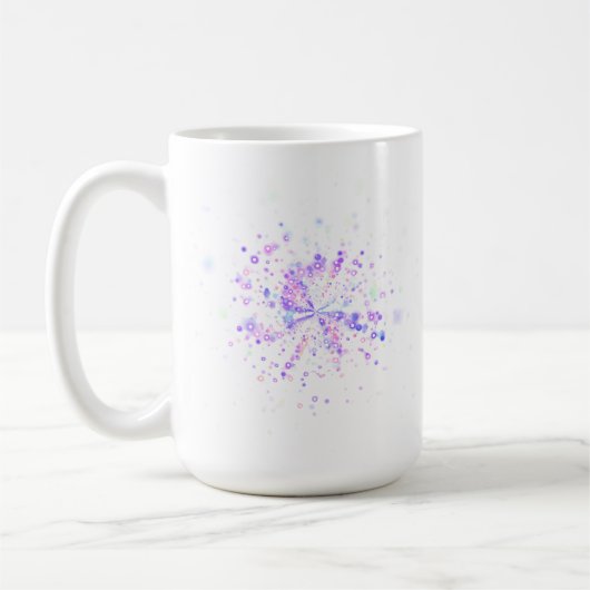 Mug Colorful Abstract Neon Splash (Gauche)