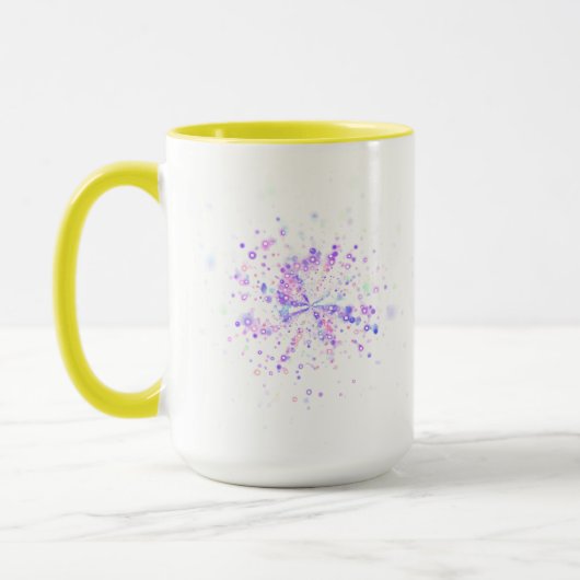 Mug Colorful Abstract Neon Splash (Gauche)