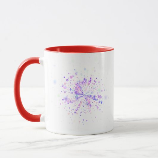 Mug Colorful Abstract Neon Splash (Gauche)