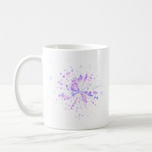 Mug Colorful Abstract Neon Splash (Gauche)