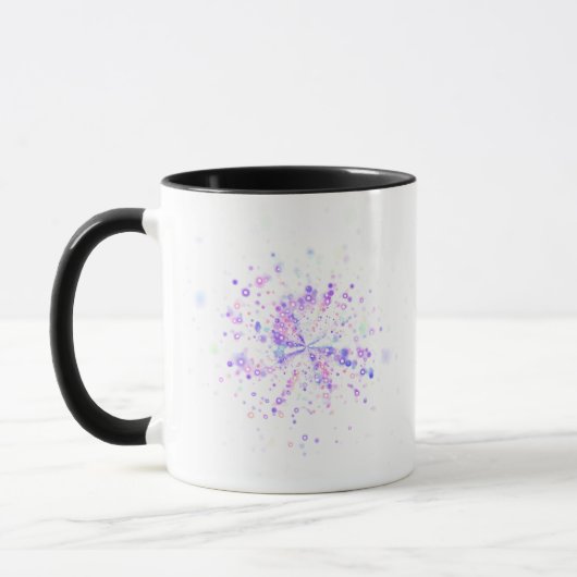 Mug Colorful Abstract Neon Splash (Gauche)