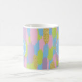 Mug Colorful Abstrait Brushstrokies Motif Monogramme (Centre)
