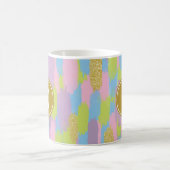 Mug Colorful Abstrait Brushstrokies Motif Monogramme (Centre)