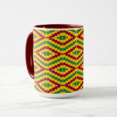 Mug Colorful African Kente Pattern (Devant gauche)