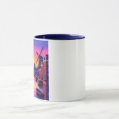 Mug Colorful Amsterdam Sunset – Dutch Canal & Windmill (Centre)