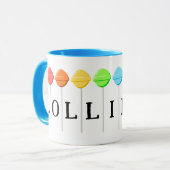 Mug Colorful assortis lollipops bonbon doux (Devant gauche)