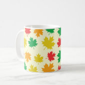 Mug Colorful Autumnal Leafs - Nature Pattern (Devant gauche)