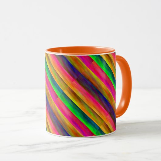 Mug colorful bands (Devant droit)