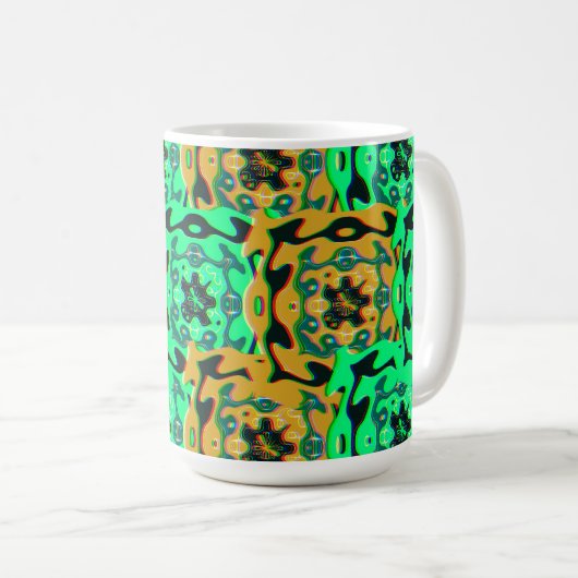 Mug Colorful Bauhaus Geometric Pattern (Devant droit)
