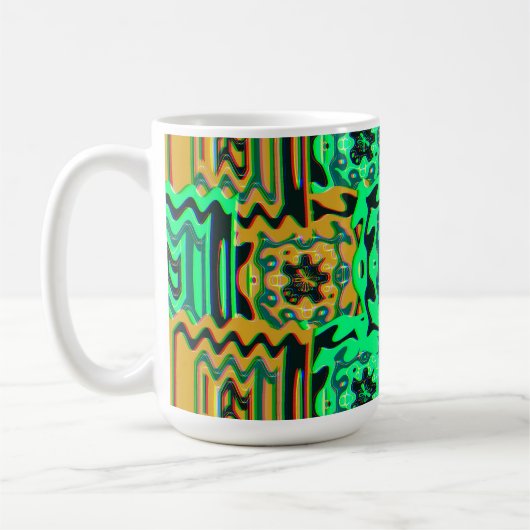 Mug Colorful Bauhaus Geometric Pattern  (Gauche)