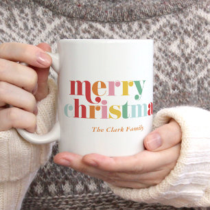 Mug Colorful Bold Letters "Joyeux Noël" Photo