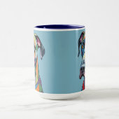 Mug Colorful Cubist Great Dane  (Centre)
