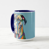 Mug Colorful Cubist Great Dane  (Devant gauche)