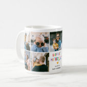 Mug Colorful Cute First Mother's Day Photo Collage (Devant gauche)