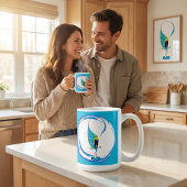 Mug Colorful Cute Quirky Cartoon Character