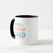 Mug Colorful Distressed 70e anniversaire (Devant gauche)