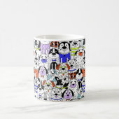 Mug Colorful Dog Crowd Pattern Medium Gift Bag (Centre)