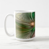 Mug Colorful Fantasy Modern Abstract Fractal Flower (Gauche)
