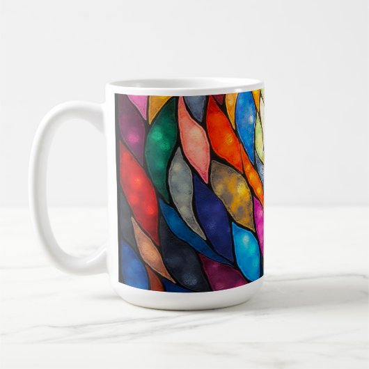 Mug Colorful flames. (Gauche)