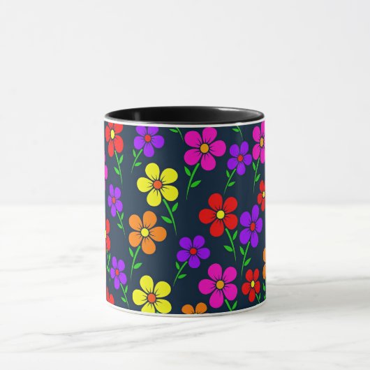 Mug Colorful Floral Pattern (Centre)
