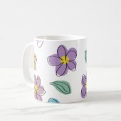 Mug Colorful floral print (Devant gauche)