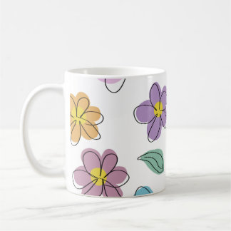 Mug Colorful floral print