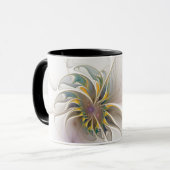 Mug Colorful fractal ornament. Flower art (Devant gauche)