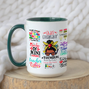 Mug Colorful Funny Meilleur Enseignant Appréciation