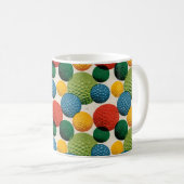 Mug Colorful Golf Ball Pattern (Devant droit)