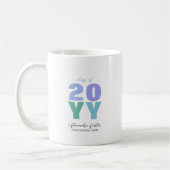 Mug Colorful Graduation Année Nom personnalisé Cadeau (Gauche)