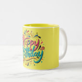 Mug "Colorful Happy Birthday Celebration" (Devant droit)
