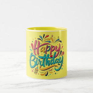 Mug "Colorful Happy Birthday Celebration"