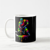 Mug Colorful Hockey Ice Cream Drip Player (Gauche)