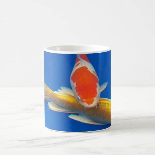 Mug Colorful Koi in Blue Pool (Centre)