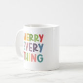 Mug Colorful Merry Everything Inclusive Holiday custom (Devant gauche)