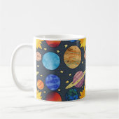 Mug Colorful Planets Space (Gauche)
