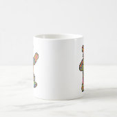 Mug Colorful Psychedelic Teddy Bear Art (Centre)
