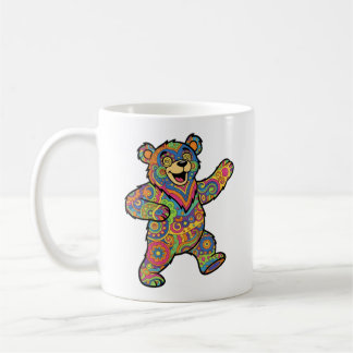 Mug Colorful Psychedelic Teddy Bear Art