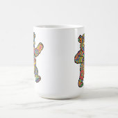 Mug Colorful Psychedelic Teddy Bear Art (Centre)