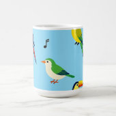 Mug Colorful Tropical Birds Pattern (Centre)