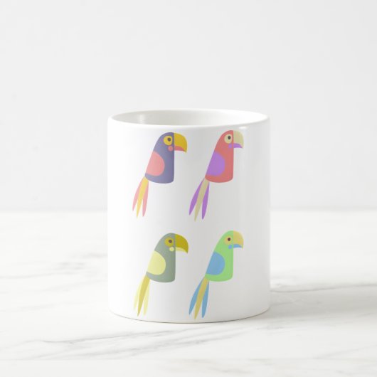 Mug Colorful tropical parrot pattern (Centre)