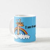 Mug Colorida Jirafa. Jirafa. Arcoiris, arco iris (Devant gauche)