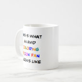 Mug coloring book fan, avid (Devant gauche)